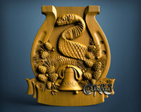 New Year Snake 2025 Empty, 3D STL Model 11619