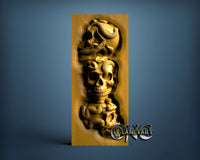 Skulls & Snakes, 3D STL Model 11635