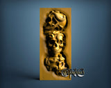 Skulls & Snakes, 3D STL Model 11635