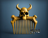 Skull Comb, 3D STL Model 11637