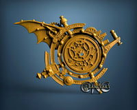 Steampunk Clock, 3D STL Model  11644
