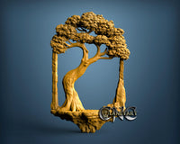 Bonsai  Photo Frame, 3D STL Model 11645