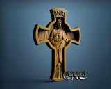 Jesus in Cross, 3D STL Model 11650