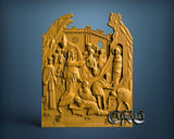 Resurrection of Lazarus, 3D STL Model 11652