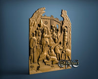 Resurrection of Lazarus, 3D STL Model 11652