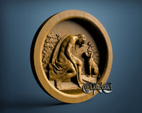 Man and Dog, 3D STL Model 11654