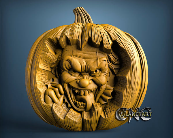 Halloween Pumpkin, 3D STL Model 11661