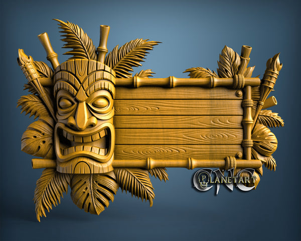 Tiki Table, 3D STL Model 11663