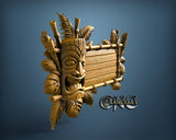 Tiki Table, 3D STL Model 11663