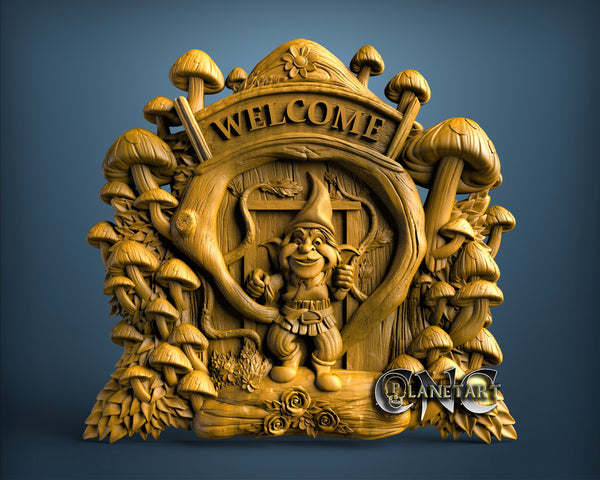 Gnome Welcome, 3D STL Model 11664