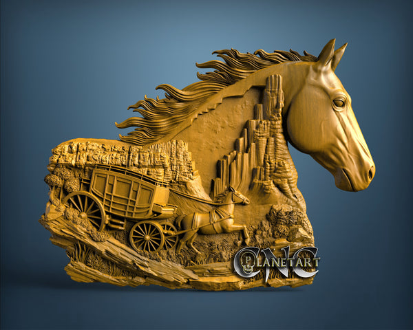 Horses, 3D STL Model 11666