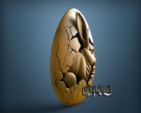Easter Bunny Egg,  3D STL Model 11677