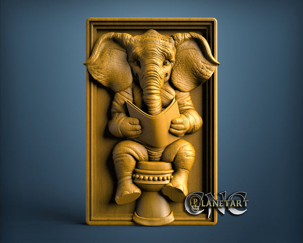 Elephant in VC, 3D STL Model 11678