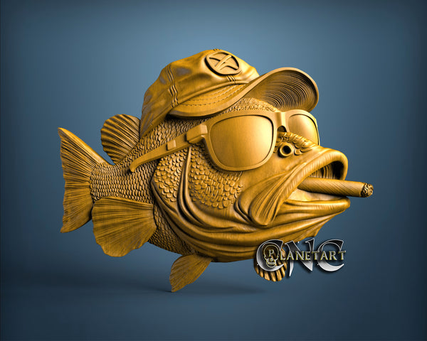 Cool Fish, 3D STL Model 11682