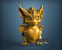 Cute Dragon, 3D STL Model 11683