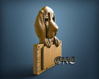 Dog with Table, 3D STL Model 11685