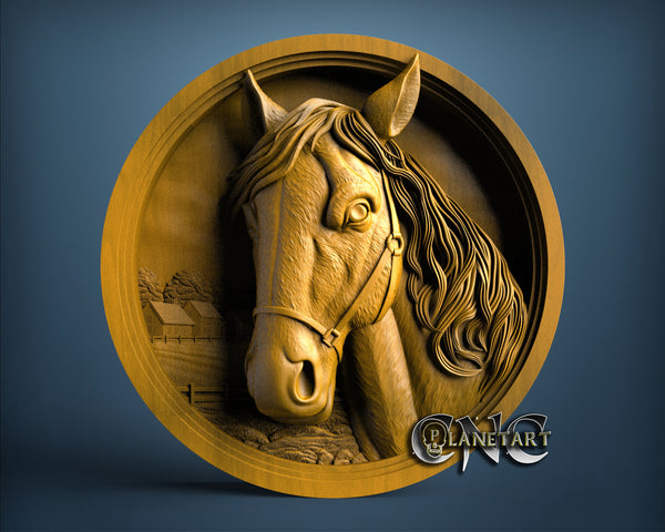 Horse, 3D STL Model 11686