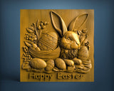 Happy Easter Bunny, 3D STL Model 11693