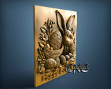 Happy Easter Bunny, 3D STL Model 11693