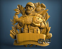 Fisherman, 3D STL Model 11697