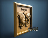 Gnome Love you, 3D STL Model 11699