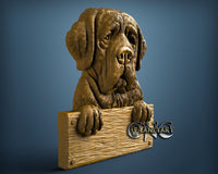 St Bernard Dog, 3D STL Model 11701