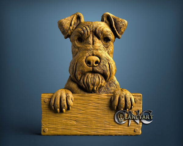 Schnauzer Dog, 3D STL Model 11702