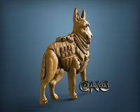 Police Dog, 3D STL Model 11703
