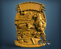 Parrot Beach Sign, 3D STL Model 11707