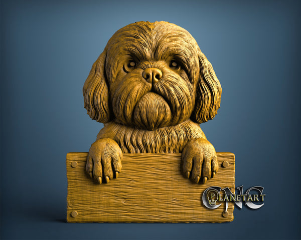 Shih Tzu Dog, 3D STL Model 11710