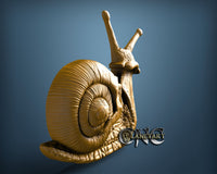 Skull Snail, 3D STL Model 11712