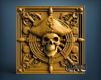 Pirate Skull, 3D STL Model 11714