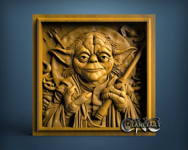 Master Yoda, 3D STL Model 11715
