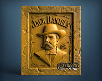 Jack Daniels, 3D STL Model 11718