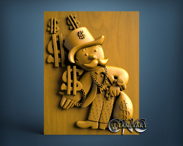 Monopoly signs Game, 3D STL Model 11720