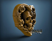 Heart Skull, 3D STL Model 11722