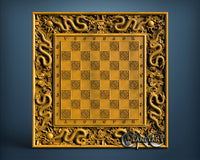 Dragon Chessboard, 3D STL Model 11725