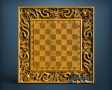 Dragon Chessboard, 3D STL Model 11725
