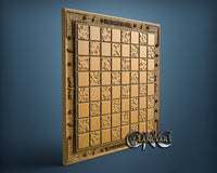Harry Potter Chessboard, 3D STL Model 11726