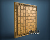 Harry Potter Chessboard, 3D STL Model 11726
