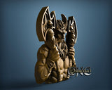 Viking & Axe, 3D STL Model 11733