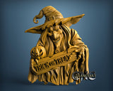 Halloween Whitch, 3D STL Model 11734