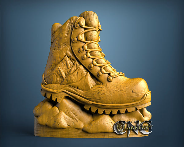 Hiking Boots, 3D STL Model 11737