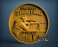 Shooting is Like Golf, 3D STL Model 11738