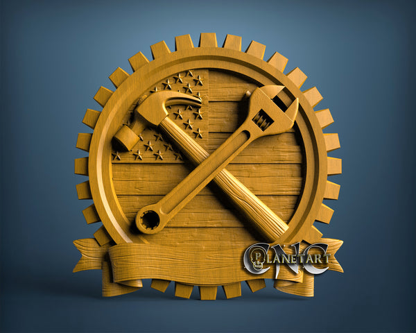 Work Sign, 3D STL Model 11741