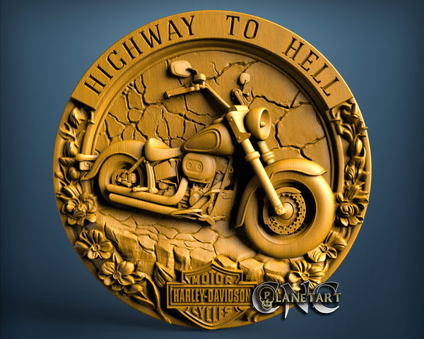 Harley Davidson Highway, 3D STL Model 11745