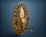 Harley Davidsin Skull, 3D STL Model 11747