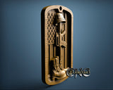 American Dog Tags, 3D STL Model 11751