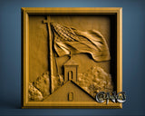 American Church, 3D STL Model 11752