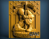 USA Soldier Remember their Sacrifice, 3D STL Model 11755